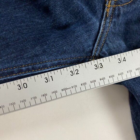 J.CREW The Sutton Jeans Mens 32 x 34 Measures 35.5 x 33 Blue Cotton Indigo Dye - Picture 12 of 12